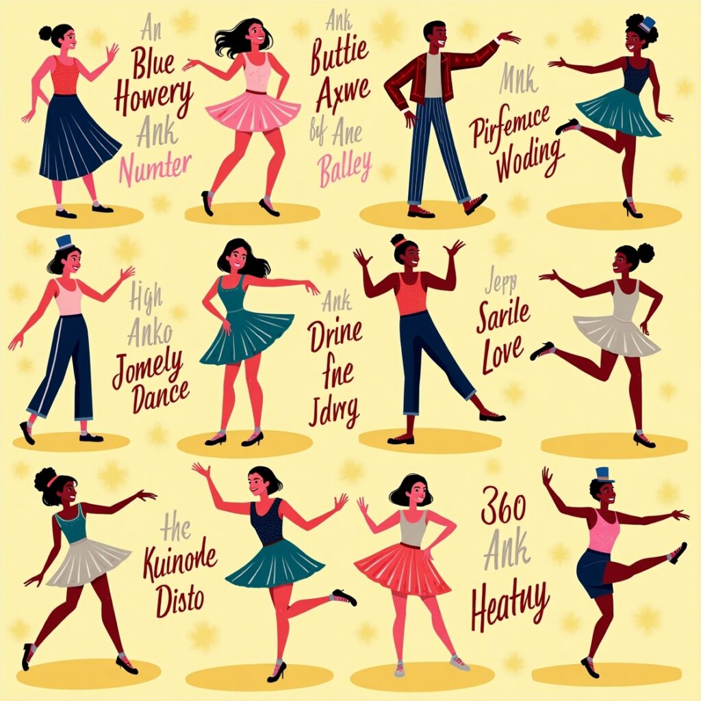 30 Idioms for Dance 3 Flux Dev A vibrant dynamic illustration showcasing 30 idioms r 2