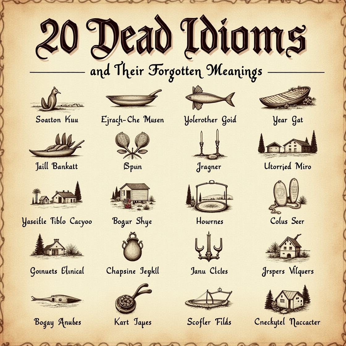 20 Dead Idioms and Their Forgotten Meanings