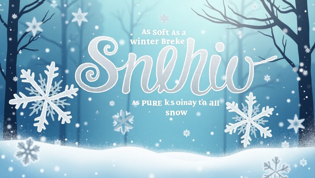 Snow Fell Like a Silent Symphony