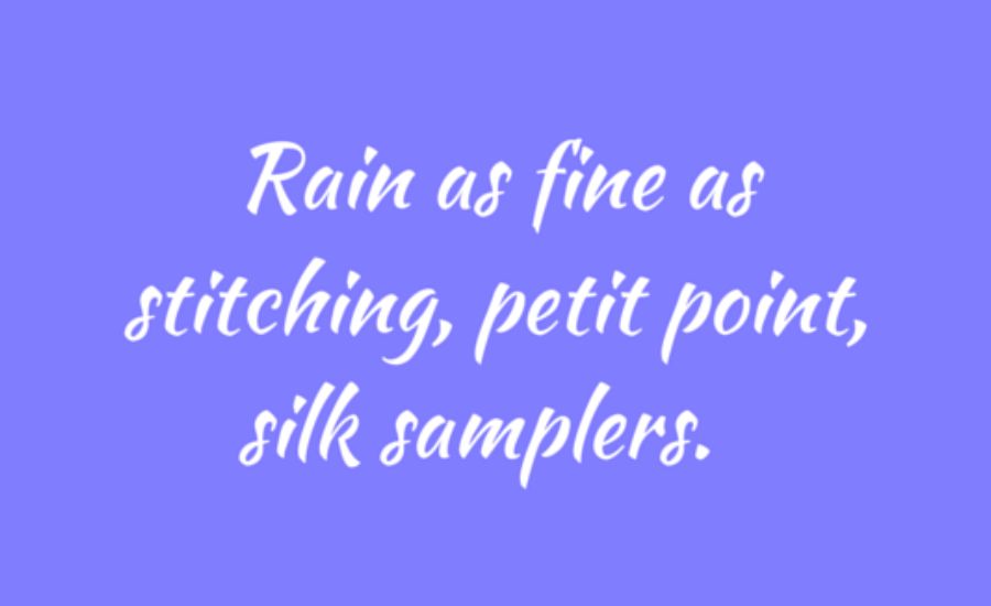 rain metaphor