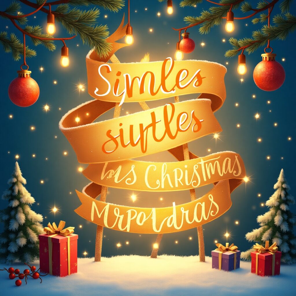 Similes as Bright as Christmas 3 Flux Dev A vibrant and whimsical illustration depicting simile 0