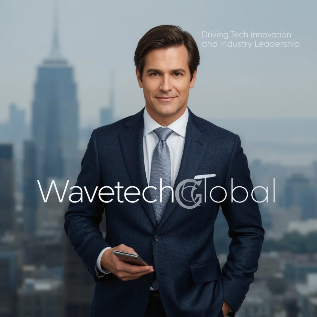 Stewart from Wavetechglobal: Driving Tech Innovation and Industry Leadership 2 Lucid Realism A professional portrait of Stewart a middleaged 2