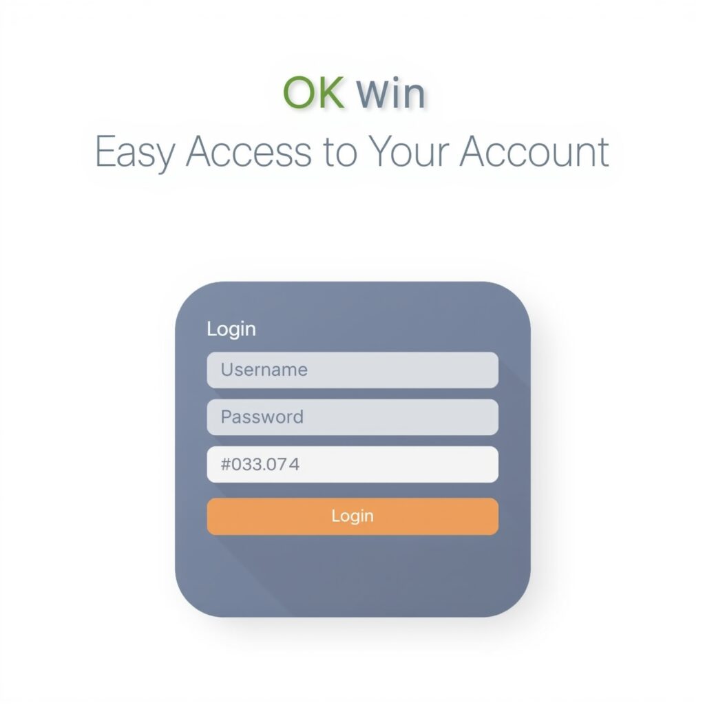 Lucid Realism A sleek and modern login screen for OK Win with 1