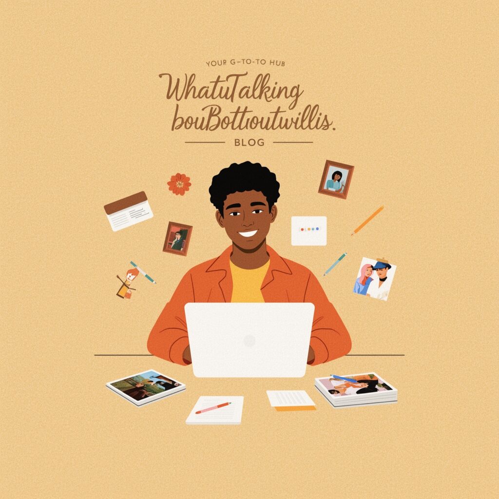 Whatutalkingboutwillis Blog: Your Go-To Hub for Lifestyle, 3 Lucid Realism A vibrant and modern illustration of a trendy bl 0