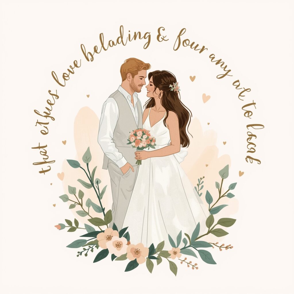 200+ Best Wedding Wishes and Messages for Every Couple 3 Lucid Realism A warm and inviting digital illustration showcas 1 1