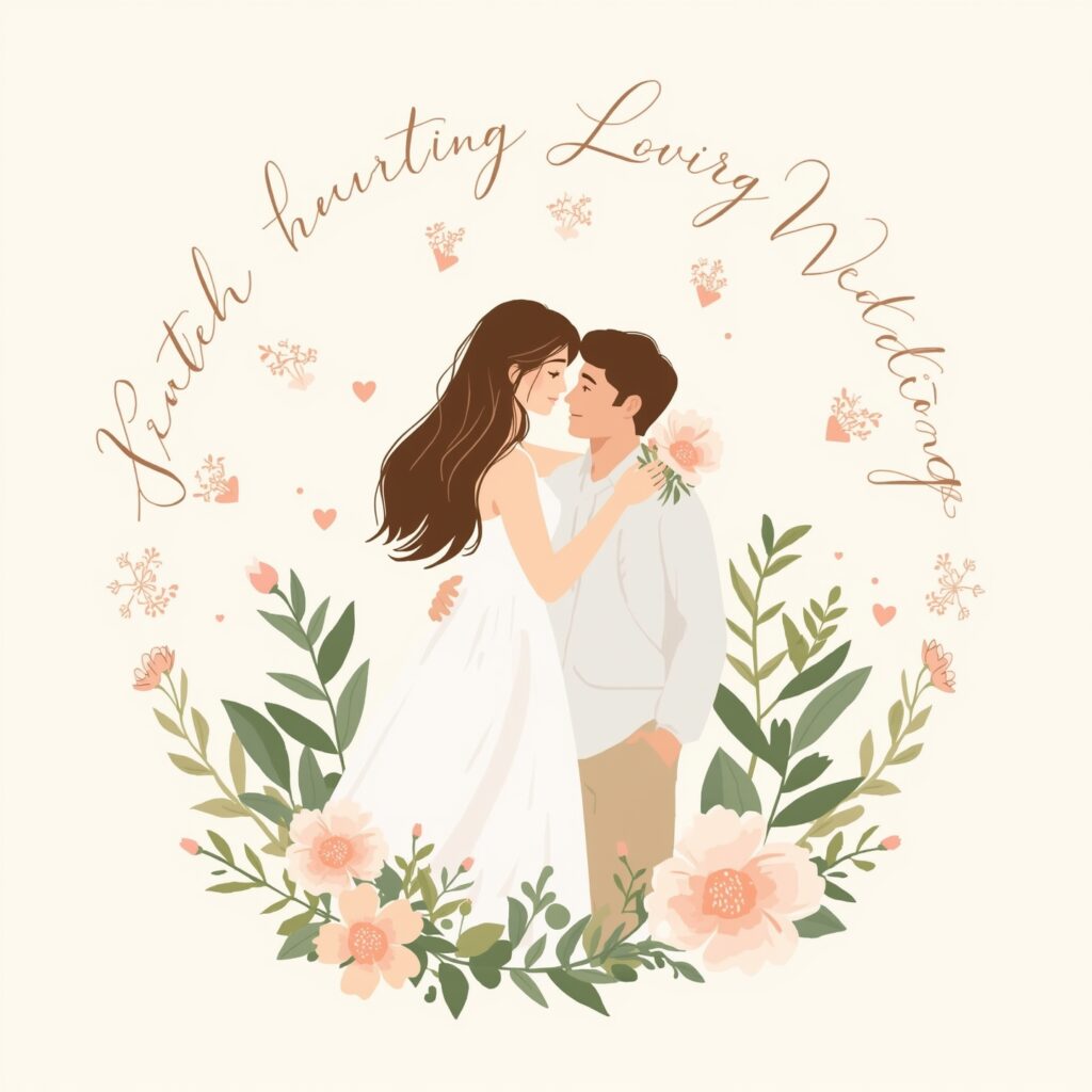 200+ Best Wedding Wishes and Messages for Every Couple 2 Lucid Realism A warm and inviting digital illustration showcas 2