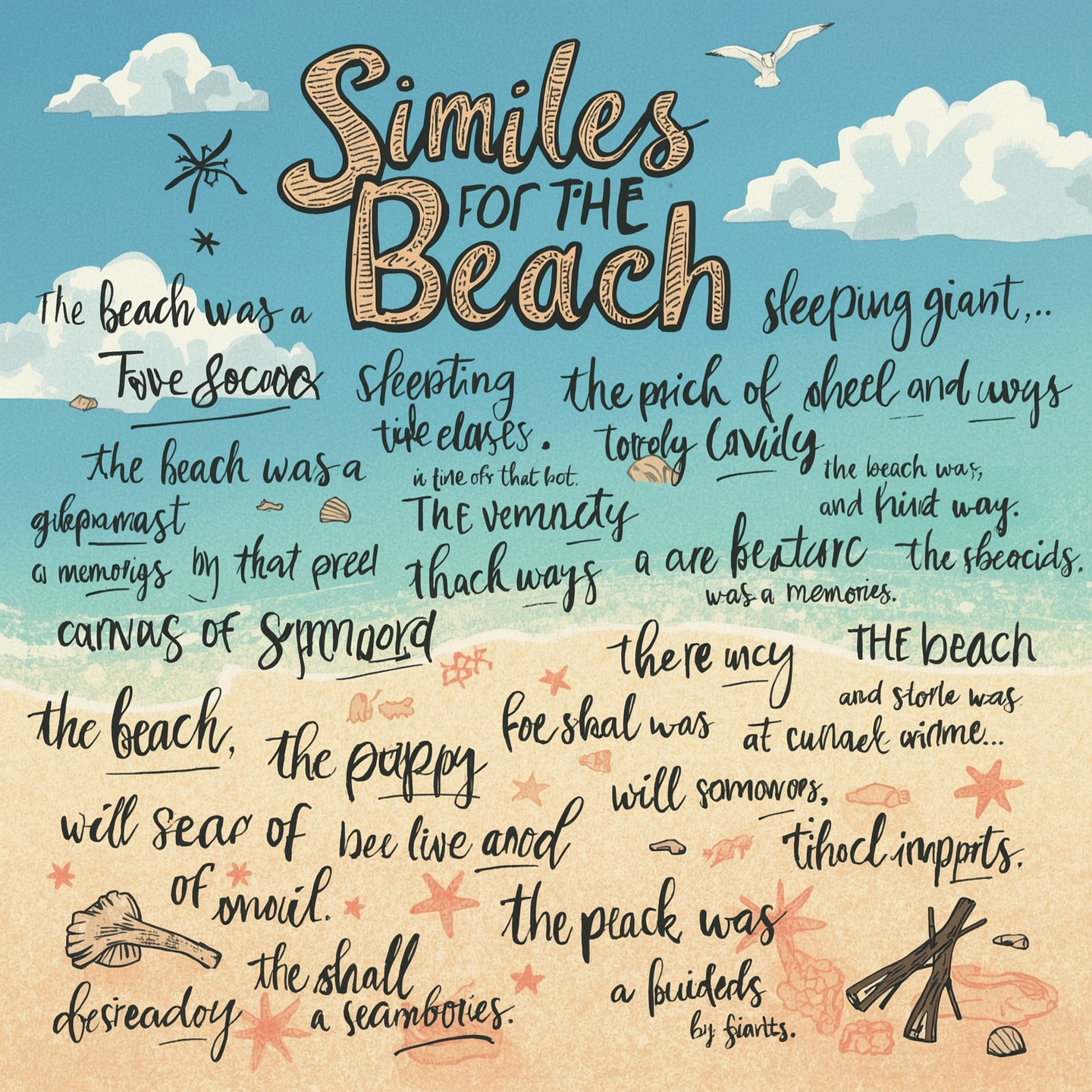 30 Similes for The Beach